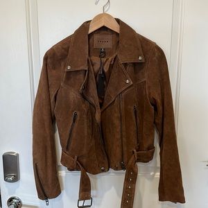 NWT BlankNYC suede bomber jacket